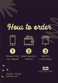 Order Process Tutorial Poster