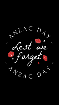 Anzac Day Emblem Facebook Story