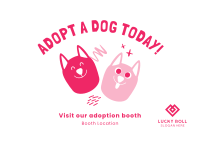 Adopt A Dog Today Postcard