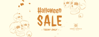 Halloween Skulls Sale Facebook Cover Image Preview