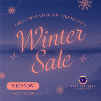 Winter Sale Instagram Post Design