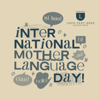 Doodle International Mother Language Day Instagram Post