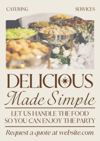 Elegant Food Catering Services Poster