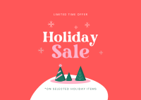 Holiday Countdown Sale Postcard