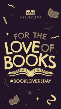 Book Lovers Doodle Instagram Reel Image Preview