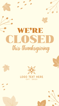 Closed On Thanksgiving Instagram Story