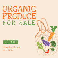 Organic Produce Instagram Post