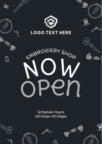 Cute Embroidery Shop Flyer