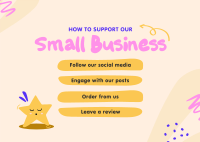Support Small Business Postcard