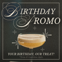 Rustic Birthday Promo Linkedin Post