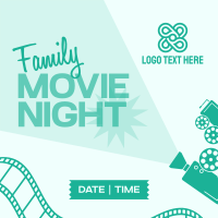 Family Movie Night Instagram Post