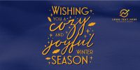 Snow Winter Greeting  Twitter Post