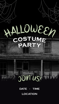 Haunted Halloween Party Instagram Reel Image Preview