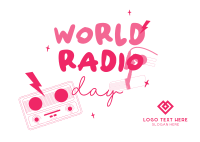 World Radio Day Postcard