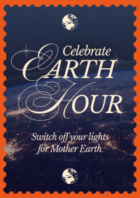 Modern Nostalgia Earth Hour Poster