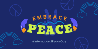 Embrace Peace Day Twitter Post