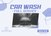 Carwash Full Service Postcard