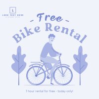 Free Bike Rental Instagram Post Design