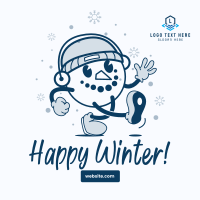 Snowman Mascot Instagram Post