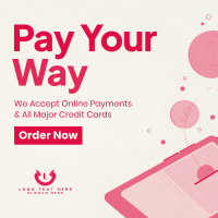 Digital Online Payment Instagram Post Design