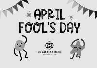 April Fools Day Postcard Design