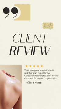 Spa Client Review Video