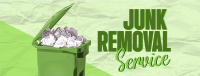 Junk Removal Service Facebook Cover Design