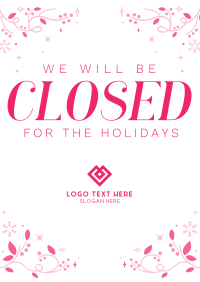 Closed for Christmas Flyer Design