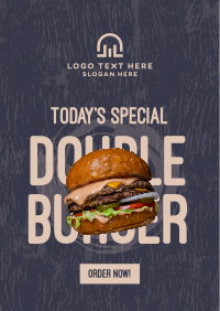 Double Burger Poster