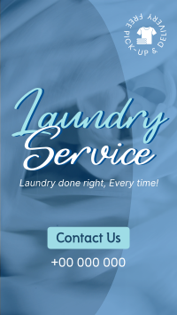 Professional Dry Cleaning Laundry Facebook Story