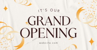 Ribbon Grand Opening Facebook Ad