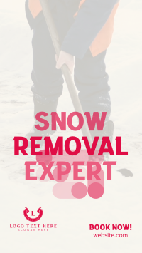 Snow Removal Expert Instagram Story Design