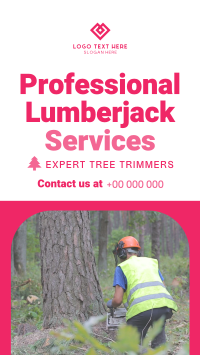 Professional Lumberjack Service Instagram Reel Image Preview