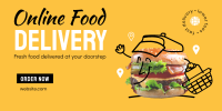 Fresh Burger Delivery Twitter Post