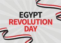 Egypt Revolution Day Postcard