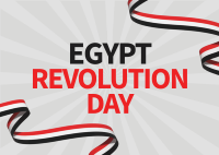 Egypt Revolution Day Postcard Image Preview