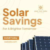 Solar Savings Instagram Post