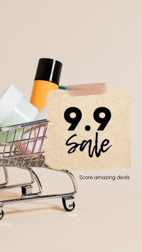 9.9 Sale Shopping Cart Facebook Story