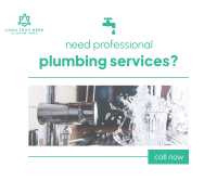 Professional Plumbing Services Facebook Post Image Preview