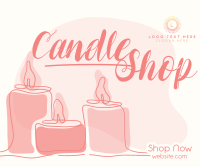 Line Candle Facebook Post