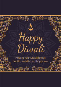 Fancy Diwali Greeting Poster