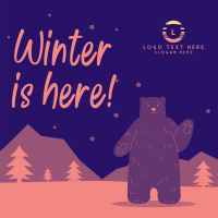 Polar Winter Instagram Post Design