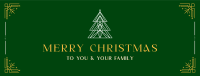 Elegant Christmas Facebook Cover Image Preview