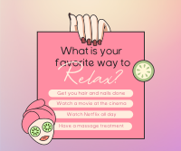 Favorite Relaxation List Facebook Post