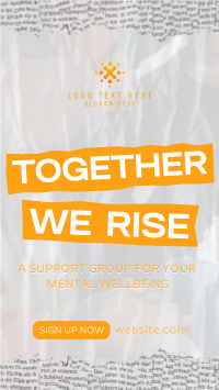 Mental Health Support Group Facebook Story