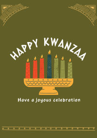 Kwanzaa Candles Poster