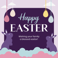 Easter Ornaments Instagram Post Design