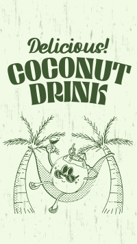 Coconut Drink Mascot Video