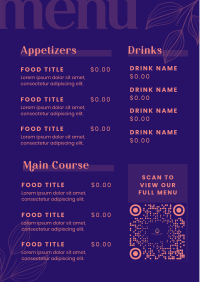 Luxury Dining Menu Image Preview