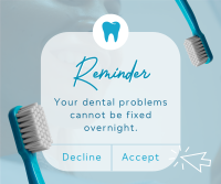 Dental Reminder Facebook Post Design